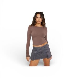 Garage Gray Cargo Mini Skort